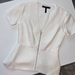 BCBG Maxazria Structured cut out top